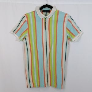 Etro Vertical Stripe Polo Shirt